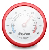 Macのメニューバーにスマートに天気を表示してくれる「Degree」がカッコイイ！無料だし。