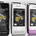 65万ボルトのスタンガン付きiPhoneケース「Yellow Jacket」