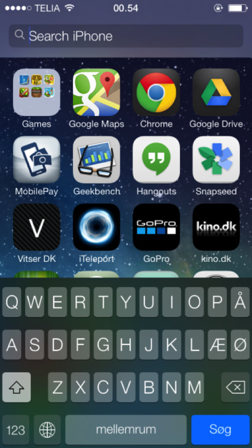 IOS7 Spotlight