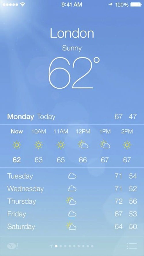 IOS7 weather 2