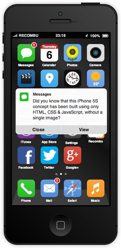 Ios7 html5 mock up 7