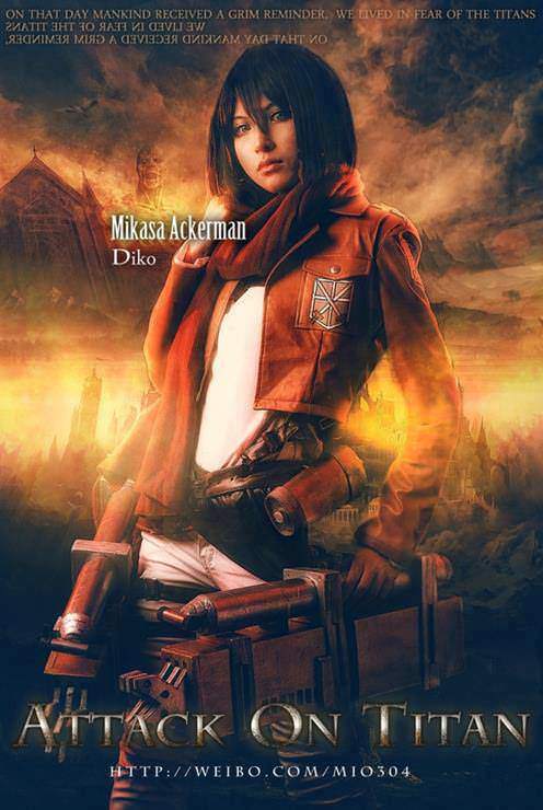 Attack of titan mikasa