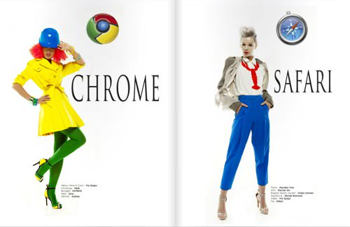 Webbrowser fashionmodel 3