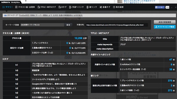 Chromeextention adMatrix analytics 2