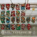 超大作！網戸にFF3の全ジョブを描いたという画像が話題