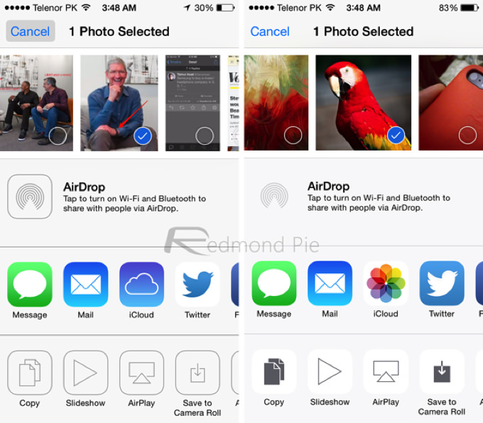 IOS 7 8 Visual Comparison 11