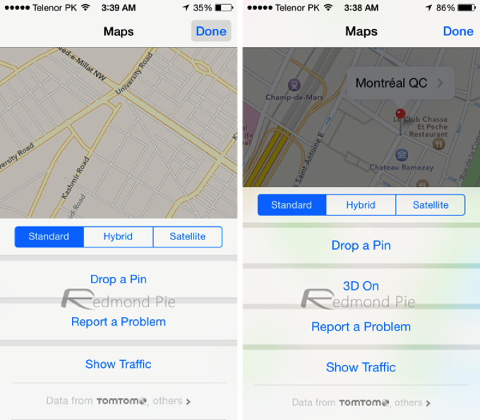 IOS 7 8 Visual Comparison 14