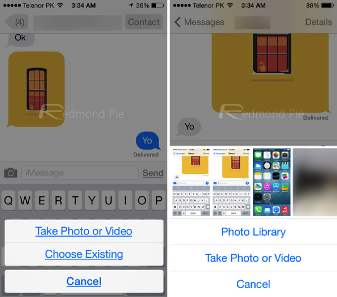 IOS 7 8 Visual Comparison 3