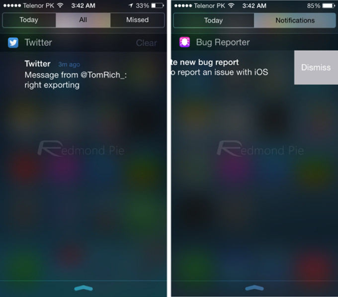 IOS 7 8 Visual Comparison 5