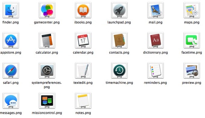 Osx yosemite iconset