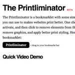 便利！Webページの必要な部分だけを印刷することができるWebサービス「Printliminator」