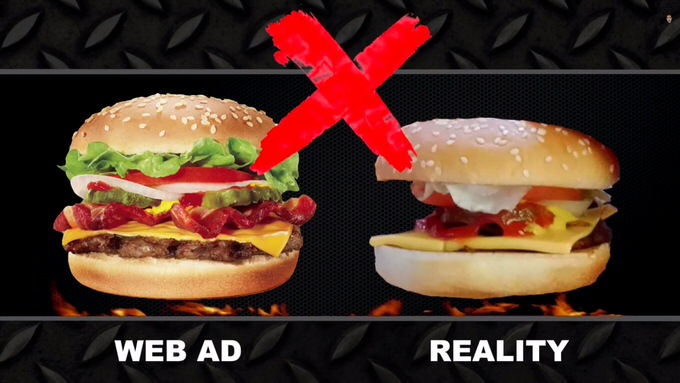 Youtube fastfood ads reality 4