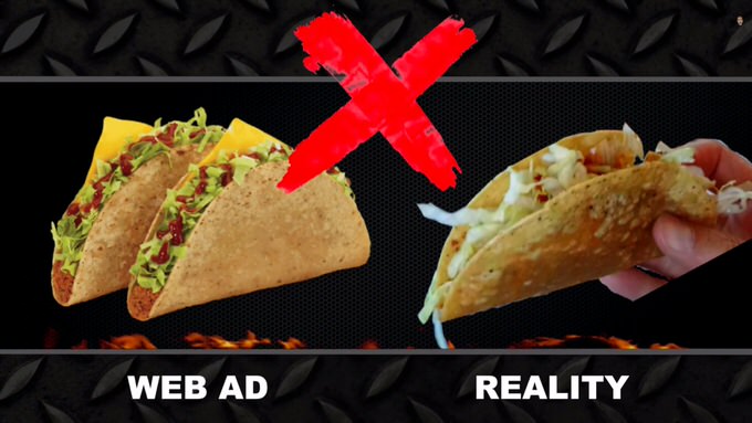 Youtube fastfood ads reality 6