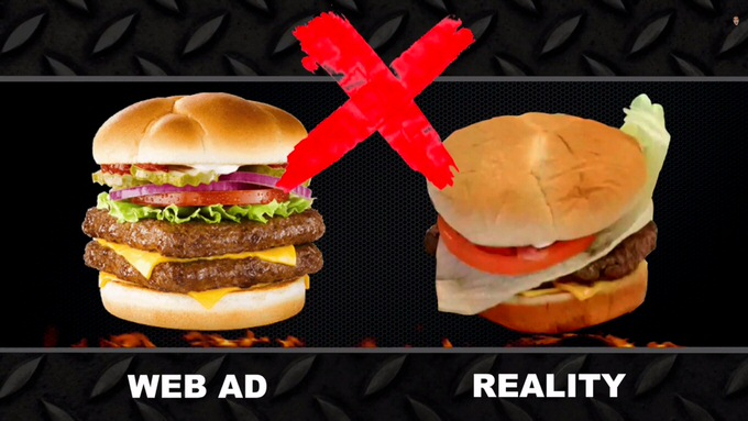 Youtube fastfood ads reality 8