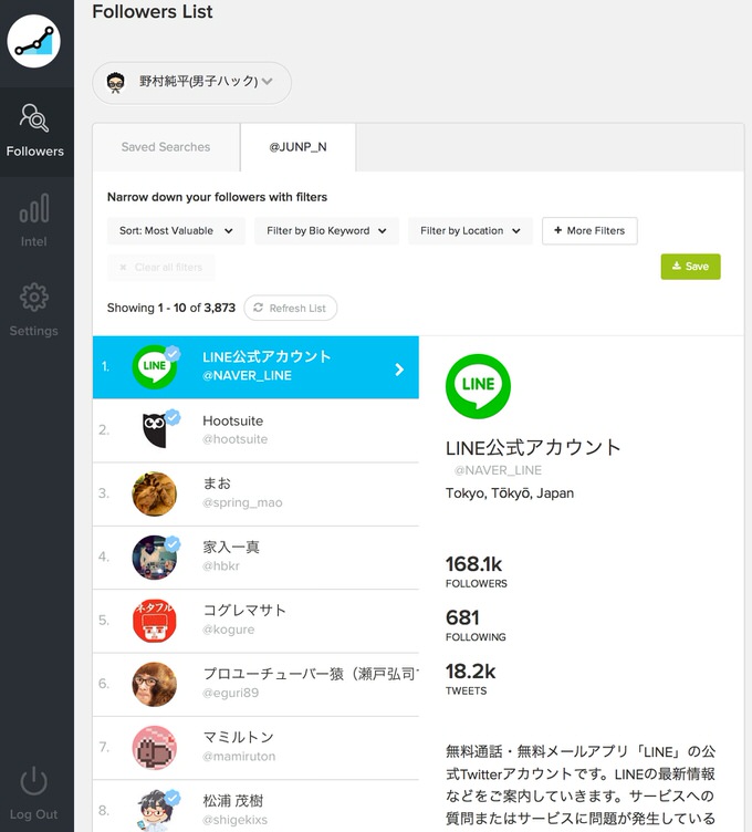 Twitter socialrank 3