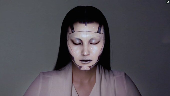 Youtube face projection mapping