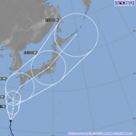 今年最強の台風19号が3連休空けに本州上陸し日本縦断見込み