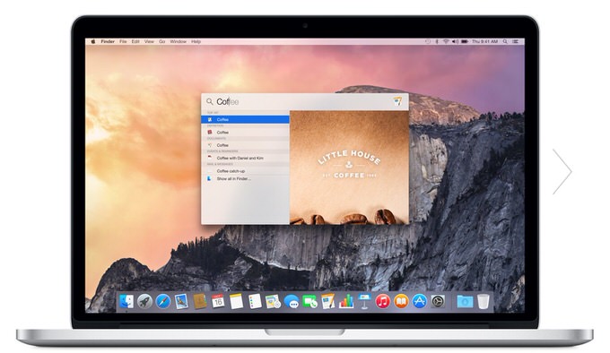 Os x yosemite spotlight 0