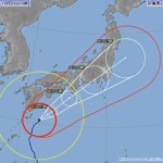 台風18号がスピードアップし月曜朝の首都圏を直撃