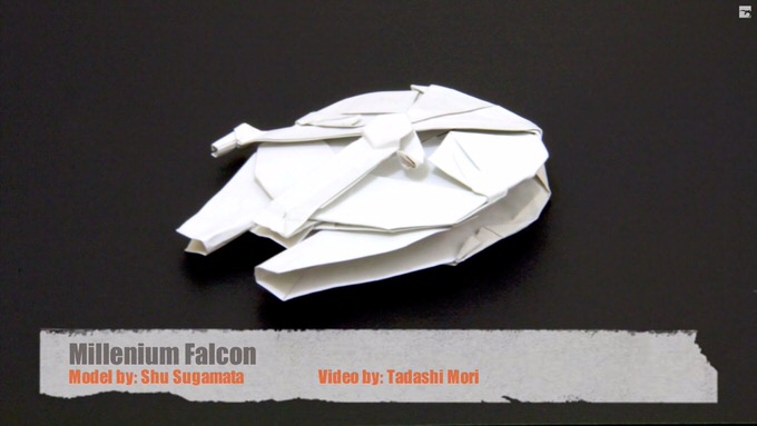 Youtube millennium falcon origami