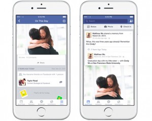 Facebook 過去の同じ日の出来事を振り返る新機能「過去のこの日」(On This Day)を発表