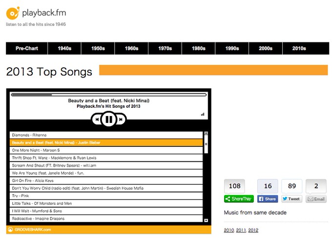 Webservice playback fm 1