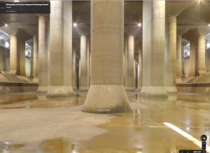 あの地下神殿と呼ばれる「首都圏外郭放水路」がGoogleストリートビューで内部公開!