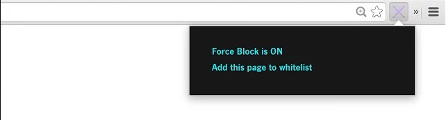 Chrome extension force block 2