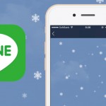 LINEのトーク画面に雪が降ってる!今年はiPhone、Android、PC全てに対応