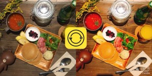 真上撮りも簡単!LINE 食べ物の撮影に特化したカメラアプリ「Foodie」を公開