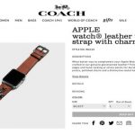 Apple Watch、COACHのバンドがフライング公開