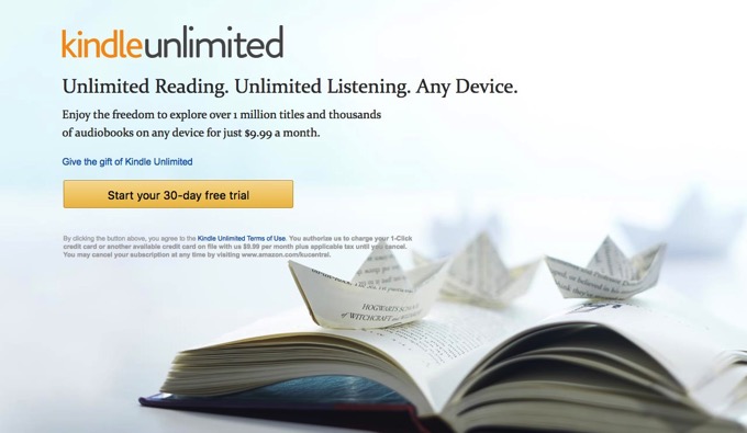 Kindle、980円で55,000冊が読み放題になる「Kindle Unlimited」が8月よりサービス開始