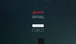 期待のブログサービス「g.o.a.t(ゴート)」がいい感じ!書くことが好きな人、表現が好きな人にオススメ!