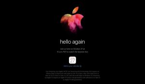 Apple、新型Macを発表するスペシャルイベント「hello again」を10月28日(日本時間)に開催