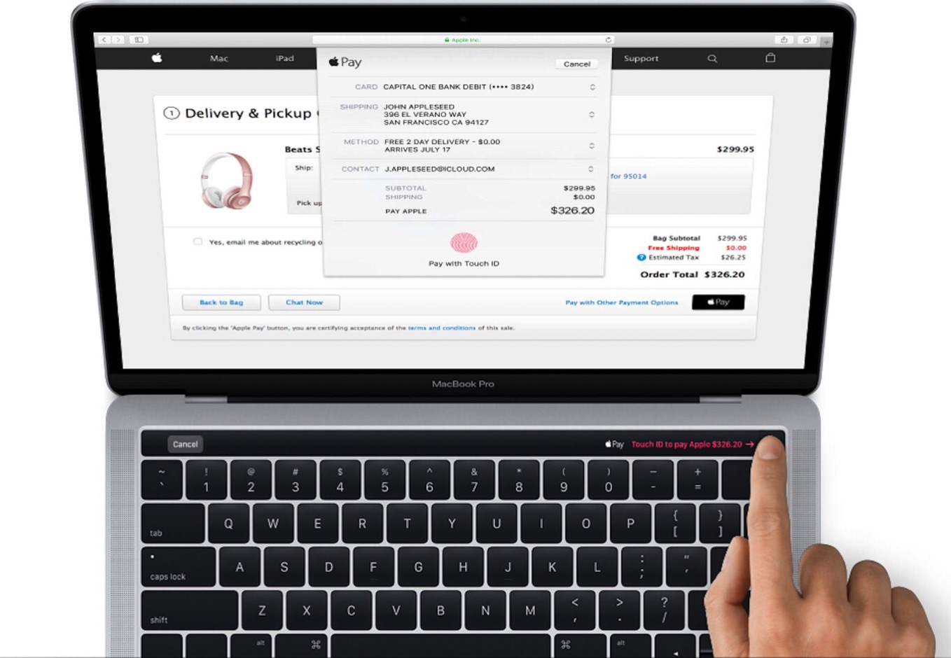 新型「MacBook Pro」の画像が公式から流出！タッチ式のツールバー&「Touch ID」はほぼ確定