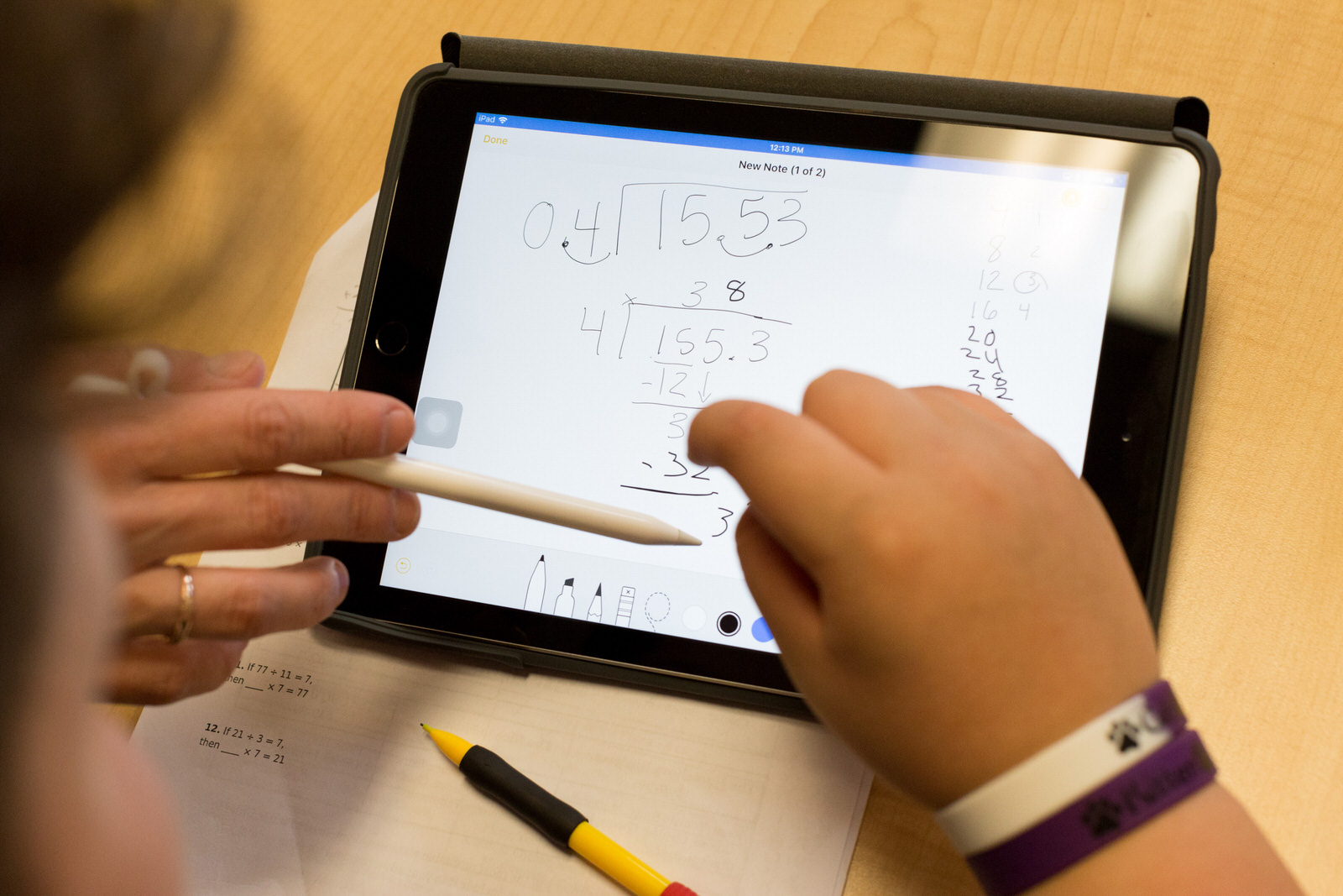 Teaching_long_division_using_iPad_Pro_03272018