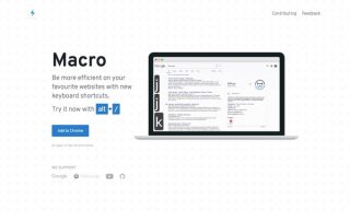 Webサービスのショートカットを一覧表示できるChrome拡張機能「Macro」