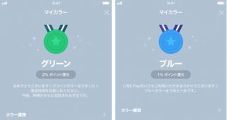 LINE Pay「マイカラー制度」判定基準を公開、「レッド」「ホワイト」のポイント還元率もアップ