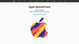 Apple、10月30日にスペシャルイベントを開催 今回は日本時間23時から
