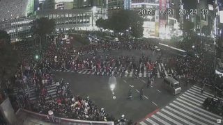 渋谷はハロウィンで大混雑、センター街のビルで火事で一時騒然