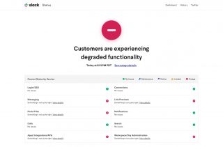 【復旧】Slackが障害発生、投稿やファイルアップロードなど一部機能が利用できない状況