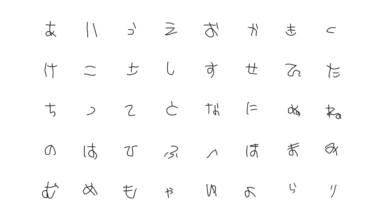 全部笑って許してもらえそう 5歳が書いたような文字スタンプが話題 大人気でランキング1位に 男子ハック