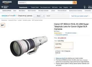 Amazonプライムデー、約140万円のカメラレンズやCanon EOS Rが約1万円で販売されていた