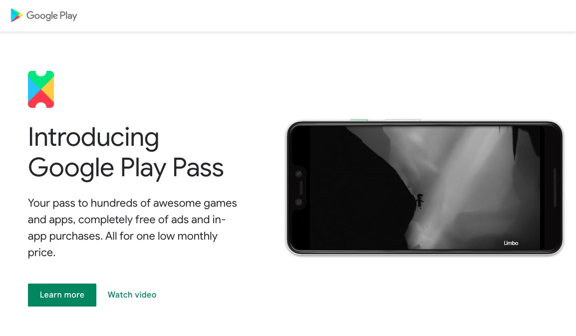 Google、ゲームとアプリのサブスク「Play Pass」提供へーー月額4.99ドルでまずは米限定