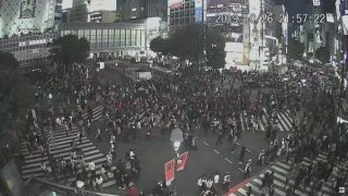 【ライブ映像】渋谷ハロウィン「センター街」激混み、スクランブル交差点では警察が厳戒警備