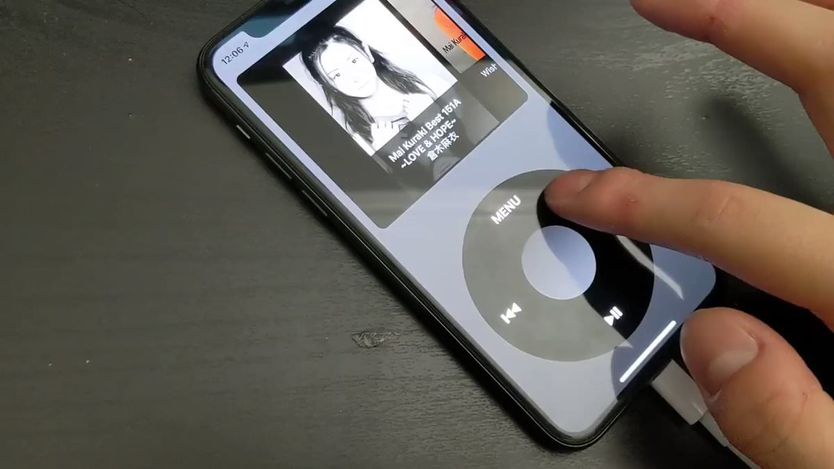 クリックホイールのカチカチまで再現、iPhoneで「iPod Classic」を再現したアプリが開発中