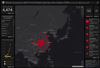 新型コロナウイルス、世界中の感染状況をほぼリアルタイムに確認できるマップが公開