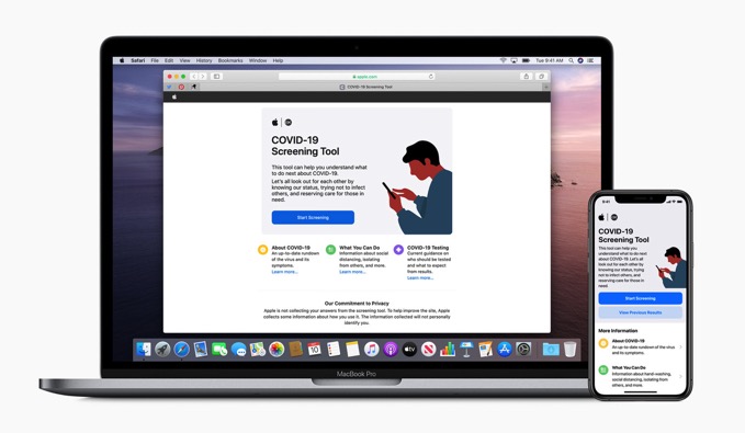 Apple、新型コロナ対策サイトとアプリを公開　スクリーニングツールや対策情報を提供