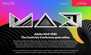 「Adobe MAX 2020」オンライン開催へ、誰でも無料で参加可能