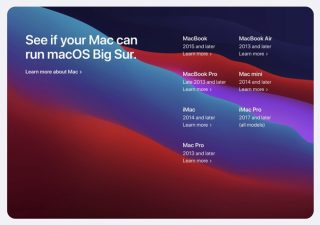 「macOS Big Sure」対応製品リストを公開、2013年以降のMacで動作